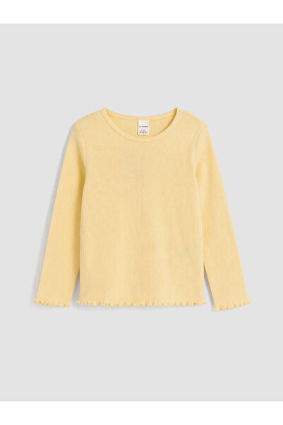 LC Waikiki Two Mt Shop Quality Yellow Plain Narrow & Slim Long Sleeve Girls' ...