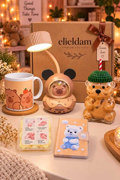 elieldam Cute Bear Sevimli Ayıcık Konsept Hediye Kutusu Doğum Günü Özel Gün H...