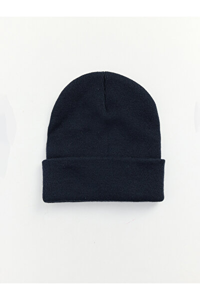 LC Waikiki Nevavm Farkıyla Lcw Accessories Navy Blue Knitwear Plain Men's Beanie