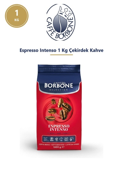Caffè Borbone Espresso Intenso 1 Kg Çekirdek Kahve – Napoli Usulü Güçlü İçim
