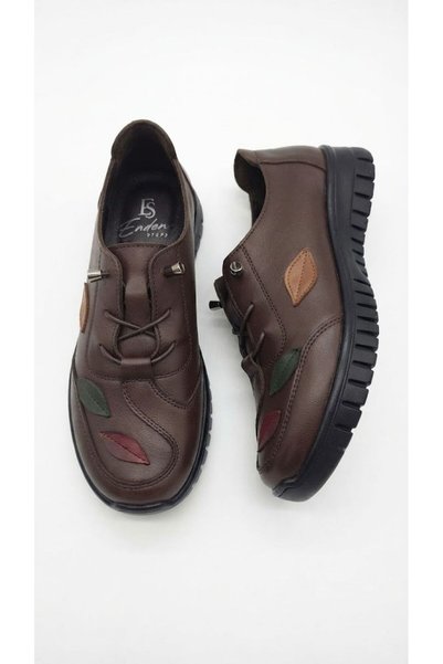 ENDER STEPS Interior Exterior 100% piele naturală Talpă ortopedică Maro Panto...