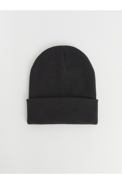 LC Waikiki Lcw Accessories Anthracite Knitwear Plain Men's Beanie with Nevavm...