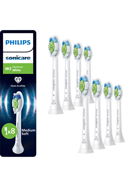 Philips Rezerve Sonicare Optimal White HX6068/87, pachet de 8 capete de perie...