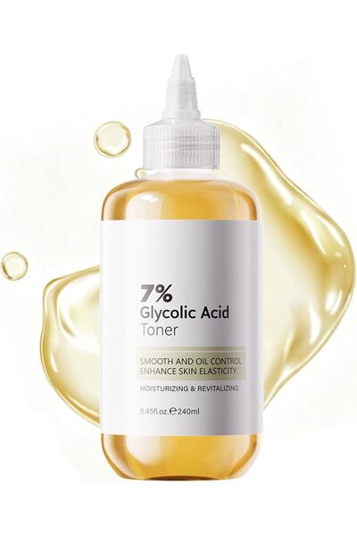ŞAHRİ 7% Glycolic Acid Exfoliating Toner,240ml Hydrating Facial Toner for Red...