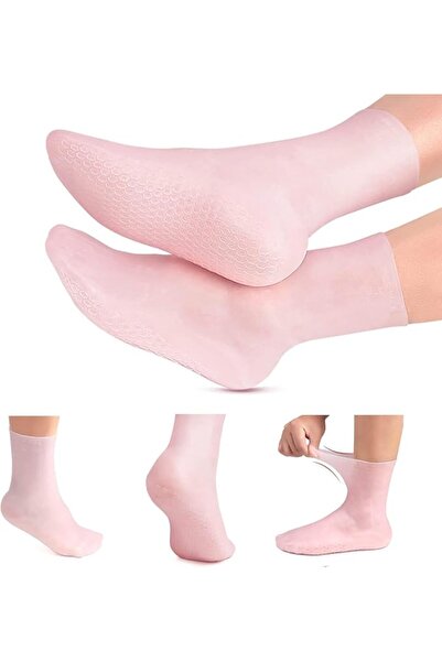 X SPRING Moisturizing Socks, Long Silicone Gel Socks with Aloe Vera, Professi...