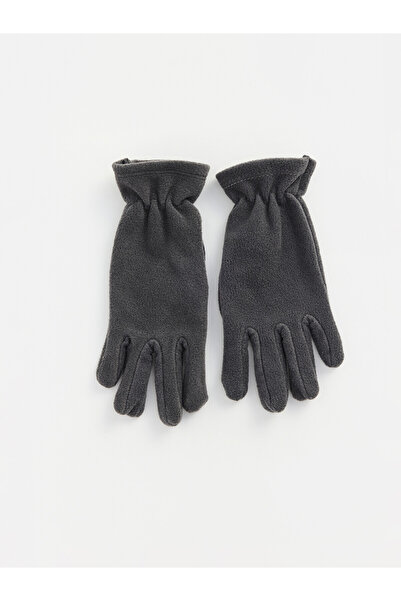 LC Waikiki Lcw Accessories Anthracite Plain Boys' Gloves with Nevavm Difference