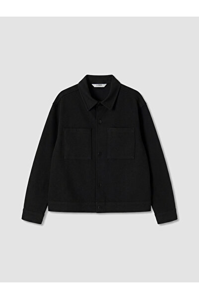 LC Waikiki Two Mt Shop Quality Lcw Kids Black Interlock Plain Loose & Baggy B...