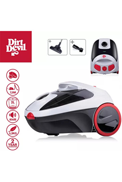 DİRT DEVIL Aspirator cu sac DD2001 Putere: 800W filtru lavabil HEPA 10 capaci...