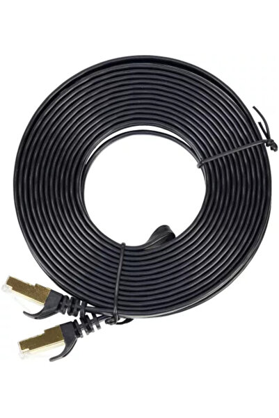 PNI Cablu de retea plat S/STP CAT7 U7075B 2 x RJ45 4 perechi de fire 32AWG cu...