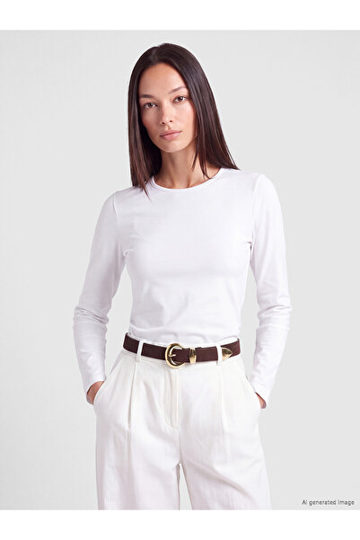 LC Waikiki Lcw Accessories Brown Flat Women's Belt with Nevavm Difference