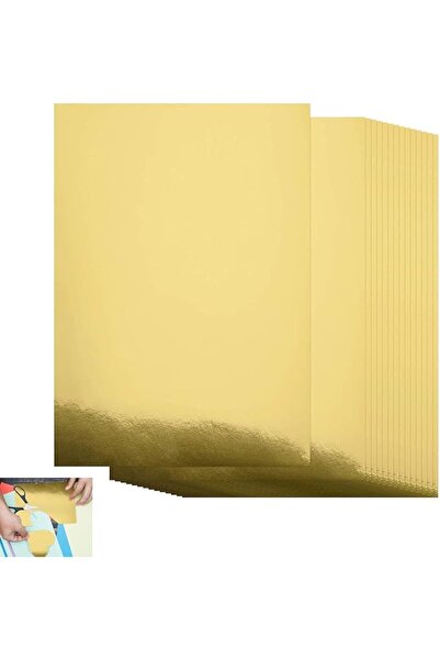 Aputue Metallic Gold Cardstock, 60 Sheets (210x297mm, 250gsm Mirror Gold Foil...