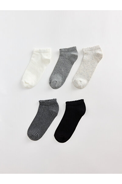 LC Waikiki Nevavm Farkıyla Lcw Dream Ecru Plain 5-Piece Pack Women's Booties ...