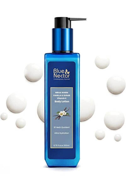 Blue Nectar كريم لوشن للجسم بزبدة الشيا والفانيليا الدافئة والسكر مع فيتامين ...