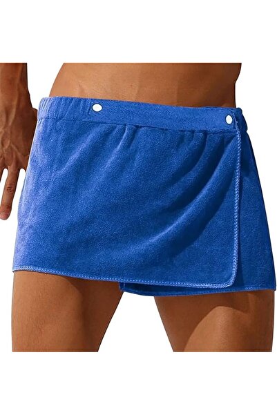 GENERAL Men Boys Soft Wearable Bath Towel Short Pants Adjustable Mircofiber T...