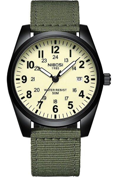 GENERAL Watch for Men Nibosi Brand Green Military Watches for Fashion Men Wat...