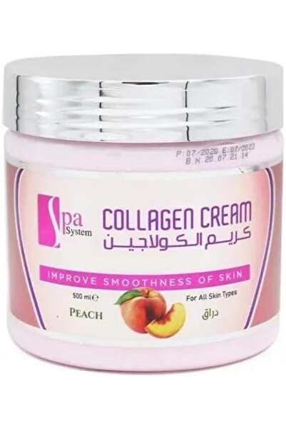Spa System كريم الكولاجين للجسم، برائحة الخوخ، ترطيب عميق، تركيبة مضادة للشيخ...