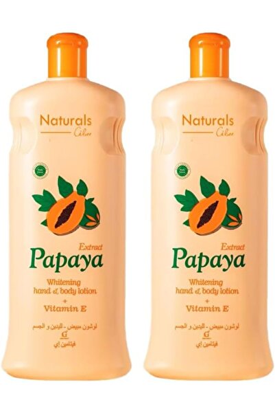 NATURALSHOP لوشن طبيعي للجسم واليدين بالبابايا للتبييض والترطيب مع فيتامين E،...