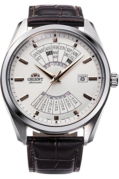 Orient Orient Men's Watch with Gray Dial and Brown Analog Strap Ra-Ba0005S10B