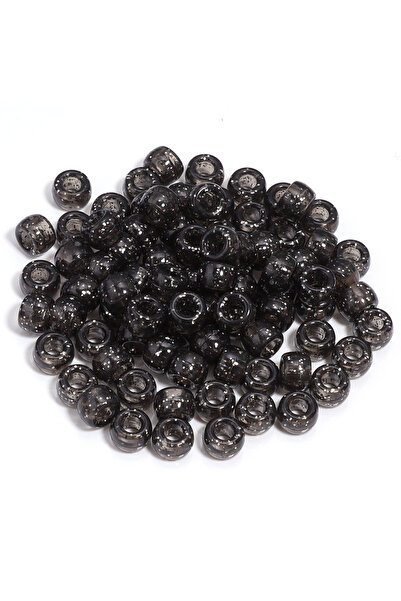 Choice 6x9mm 200pcs Black 200pcs 6x9mm Colorful Pony Beads Fashion Big Hole A...