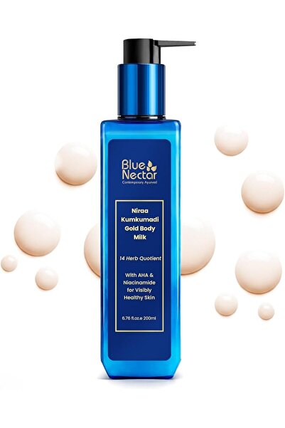 Blue Nectar حليب الجسم بالذهب عيار 24 قيراط للنساء والرجال |   مع أحماض ألفا ...