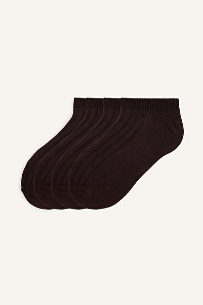 DeFacto Men's 3-Piece Ribbed Booties Socks I5232Axns