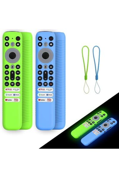 Bukela غطاء سيليكون لجهاز التحكم عن بعد TCL RC813 FMB1 / RC902V FMR1 / RC923 ...