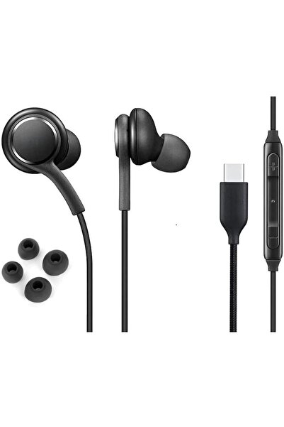 Generic USB Type-C Wired Earphones with Microphone, In-Ear Headphones with Vo...