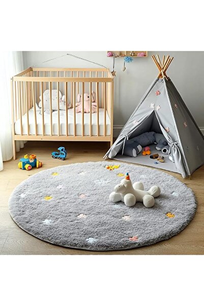 GENERAL Round Rugs Living Room Non-shedding Circle Rug Non-slip Washable Rug ...