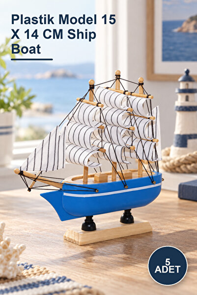 Yenilig 5 Adet Gemi – Plastik Model 15 X 14 CM Ship Boat