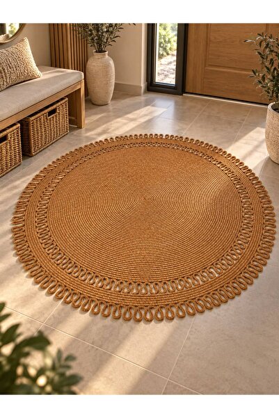 Öz-Tex Home Hasır Hediyelik Çeyizlik Yoluk Kilim Paspas Banyo Paspası Kapı Ön...