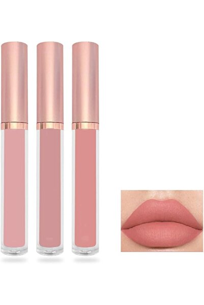 Khazna 3Pcs Matte Liquid Lipstick Sets,Velvet Mist Face Matte Lip Glaze, 24-H...