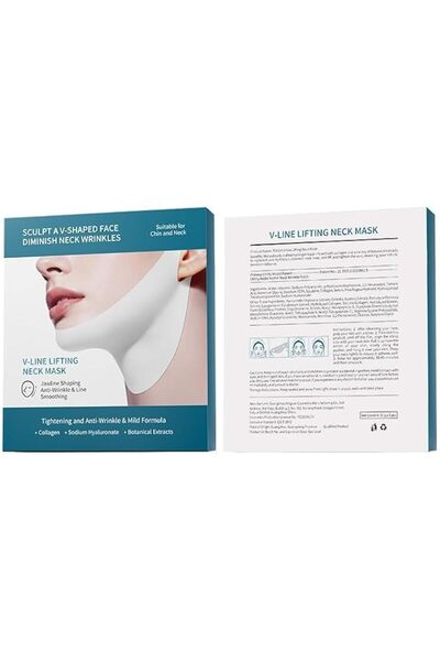 Yelajoy V Line Lifting Face Mask, 4D Hanging Ear Design Chin Strap for Sleepi...