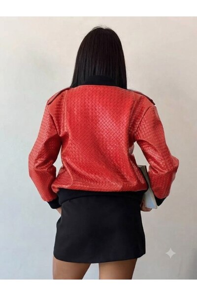 ZTO Women's Faux Leather Coat