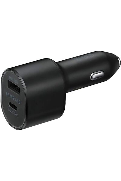 Generic Samsung Super Fast Dual Car Charger (45W+15W) Dual Ports USB-C & USB-A - Black - EP-L5300XBEGWW
