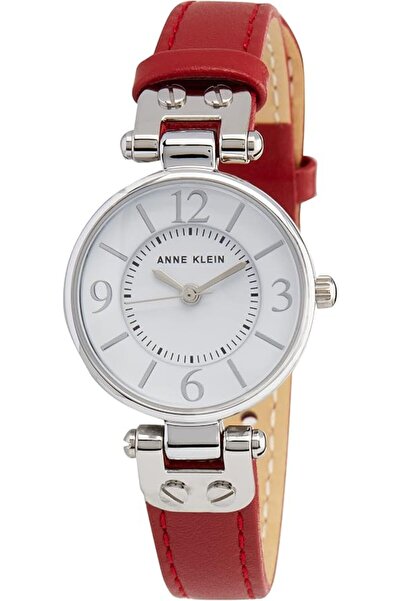 Anne Klein ساعة بسوار جلدي للنساء من آن كلاين، ساعة كوارتز، بمينا اللون البيج...