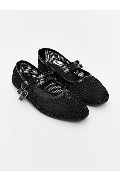 LC Waikiki Alita City Lcw Steps Black Women's Ballet Flats with a Difference