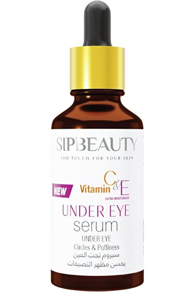 SIPBEAUTY Under Eye Serum with Vitamin C & E, Anti Wrinkle, Dark Circles, Puf...