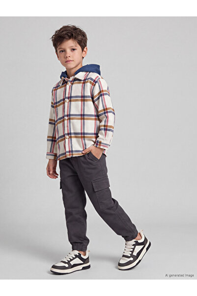 LC Waikiki Two Mt Shop Quality Lcw Kids Anthracite Gabardine Plain Standard &...