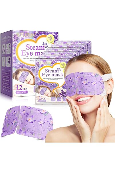 Yelajoy 12Pcs Lavender Self Heating Eye Mask, Steam Eye Mask for Sleep & Rela...