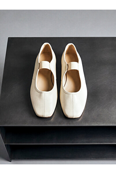 LC Waikiki Alita City Lcw Steps Ecru Women's Flat Shoes with a Difference