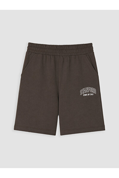 LC Waikiki Two Mt Shop Quality Anthracite Printed Boys' Shorts