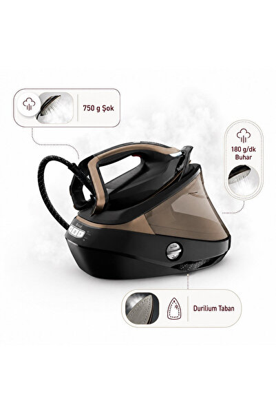 TEFAL Pro Express Vision Buhar Kazanlı Ütü | 9 Bar, 3000 W, 750 g Şok Buhar, Akıllı LED Aydınlatma,