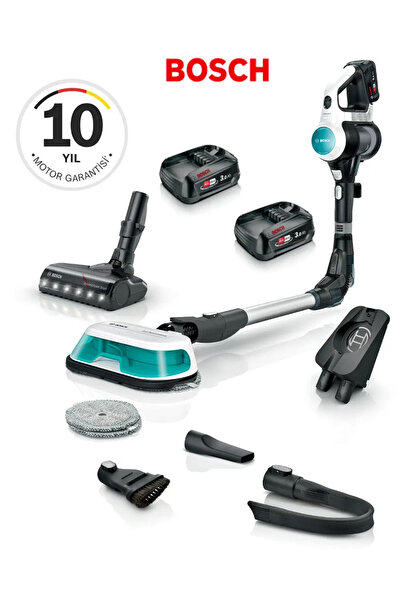 Bosch Çift Bataryalı Unlimited 7 Kablosuz Dikey Süpürge Alerji Dostu Filtre B...