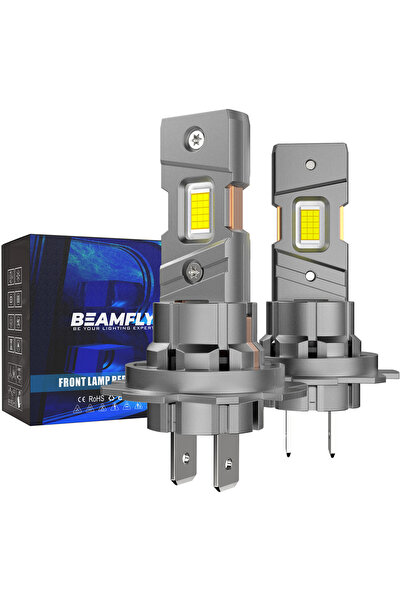 Choice مصباح LED H7 أبيض بقوة 36000 لومن من BEAMFLY، مع أنبوب نحاسي لتبديد ال...