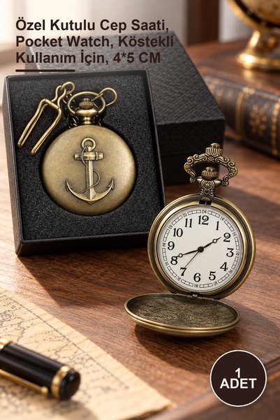 Yenilig 1 Piece Anchor and Shackle Watch – Pocket Watch with Special Box, Poc...