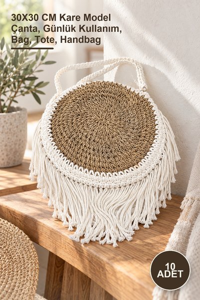 Yenilig 10 Pieces of Mahendra-3 Bags – 30X30 cm Square Model Bags, Daily Use,...