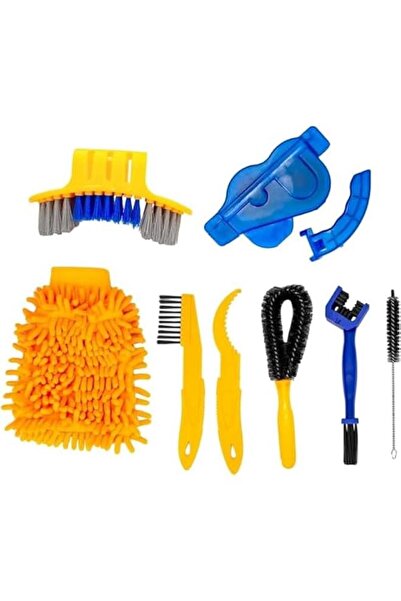 Arabest Bike Wash Bicycle Cleaning Tool Set (8 Pieces) Chain Brush Dirt Remov...