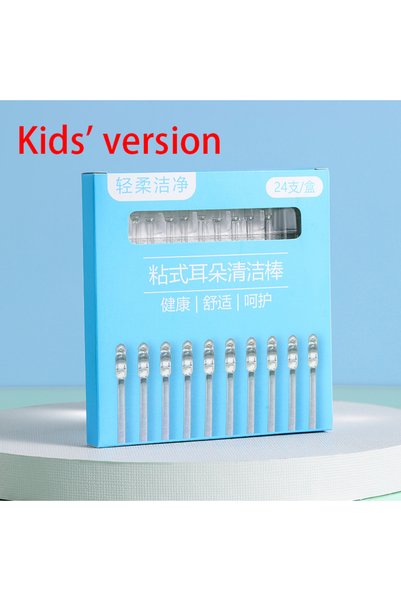 Choice S Child style 24Pcs/Box Silicone EarWax Remover Sticky Ear Picks Dispo...