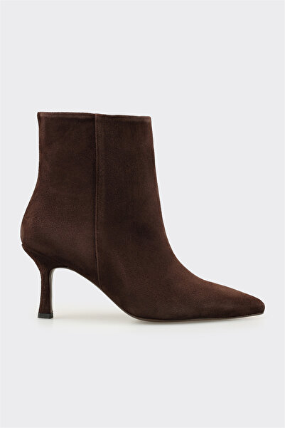 Elle Shoes Kahve Deri Kadın Klasik Bot