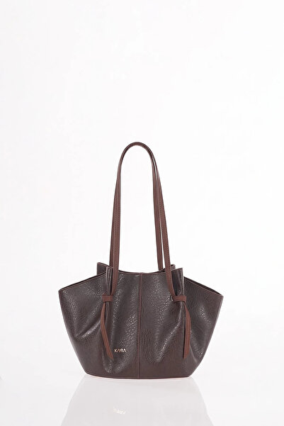 Kayra Puppy Shoulder Bag Dark Brown
